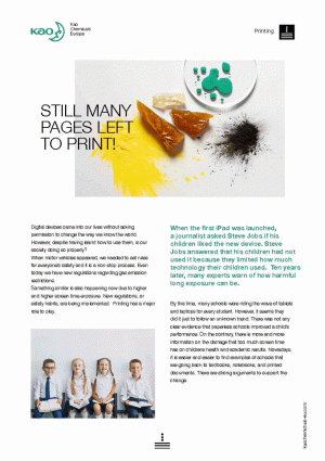 Printing is the perfect complement to new touch technologies