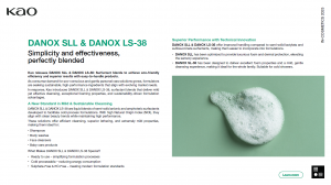 DANOX SLL & DANOX LS-38 ; Simplicity and effectiveness, perfectly blended
