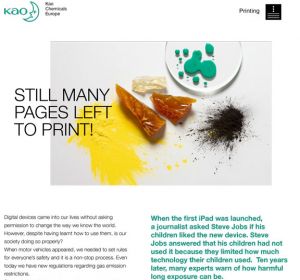 Printing is the perfect complement to new touch technologies 