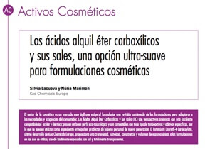 Los ácidos alquil éter carboxílicos y sus sales, una opción ultra-suave para formulaciones Cosméticas